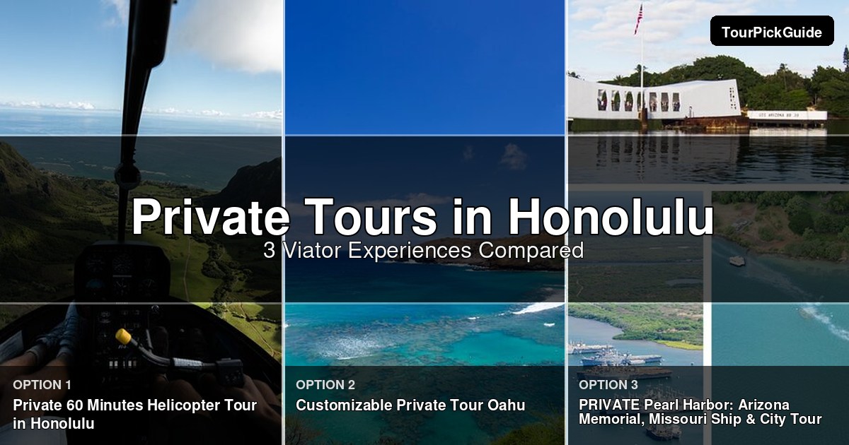 Honolulu private tours – three Viator experiences compared