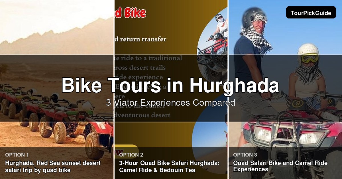 Hurghada bike tours – three Viator experiences compared