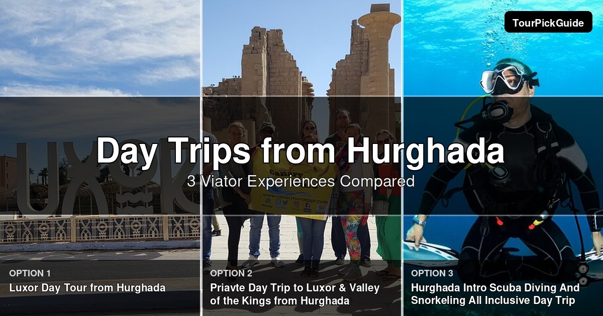 Hurghada day trips – three Viator experiences compared