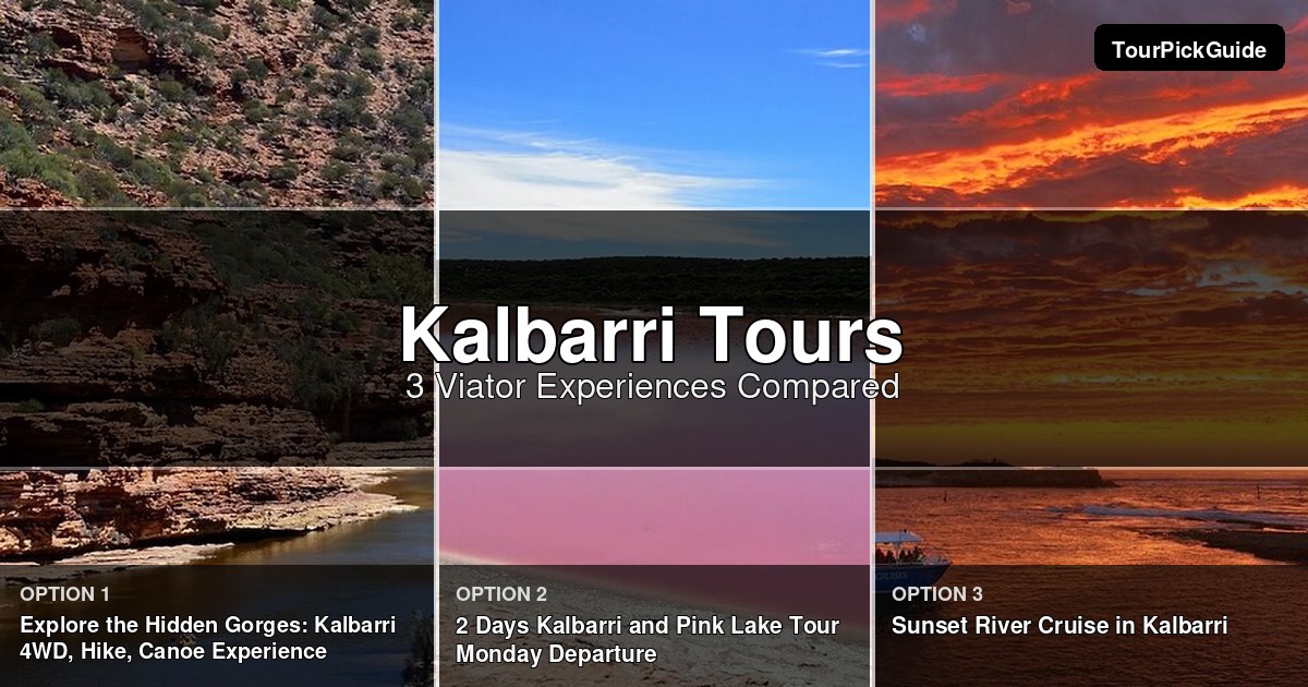 Kalbarri tours – three Viator experiences compared