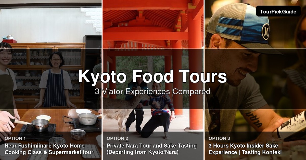 Kyoto food tours – three Viator experiences compared