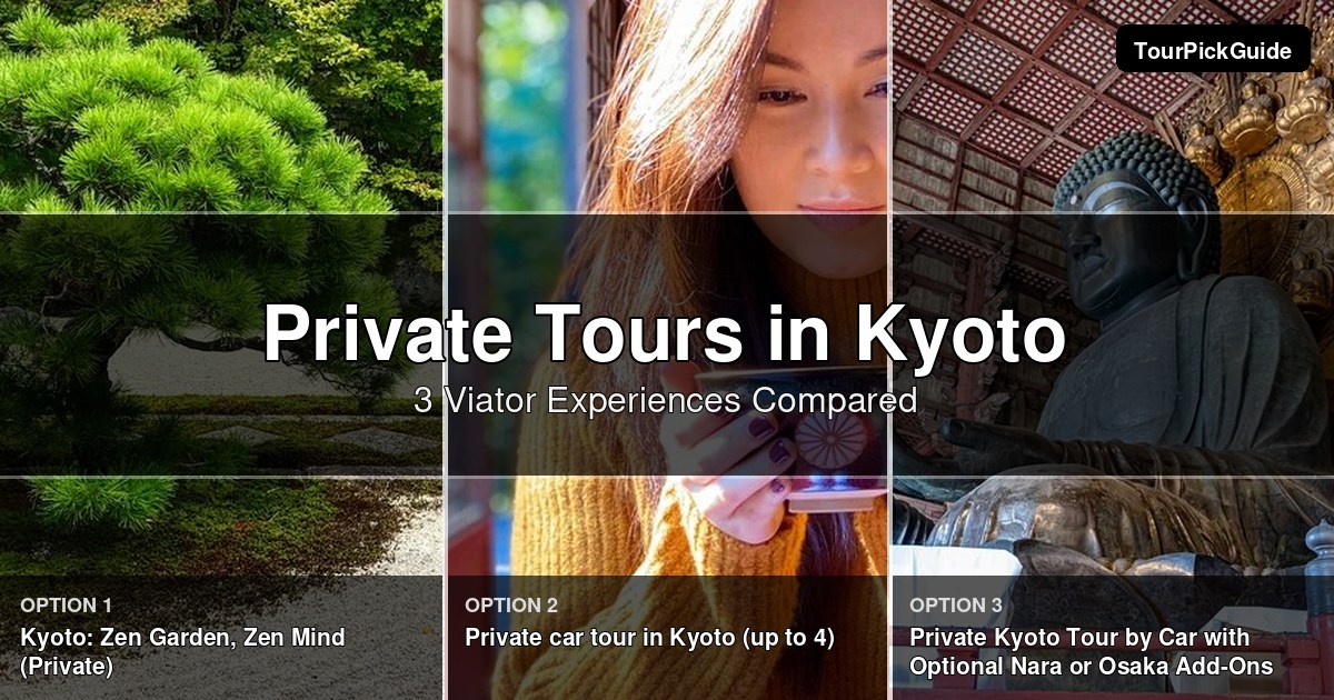 Kyoto private tours – three Viator experiences compared
