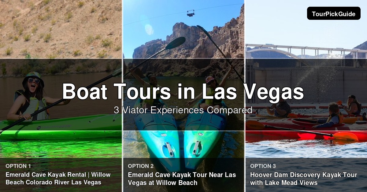 Las Vegas boat tours – three Viator experiences compared