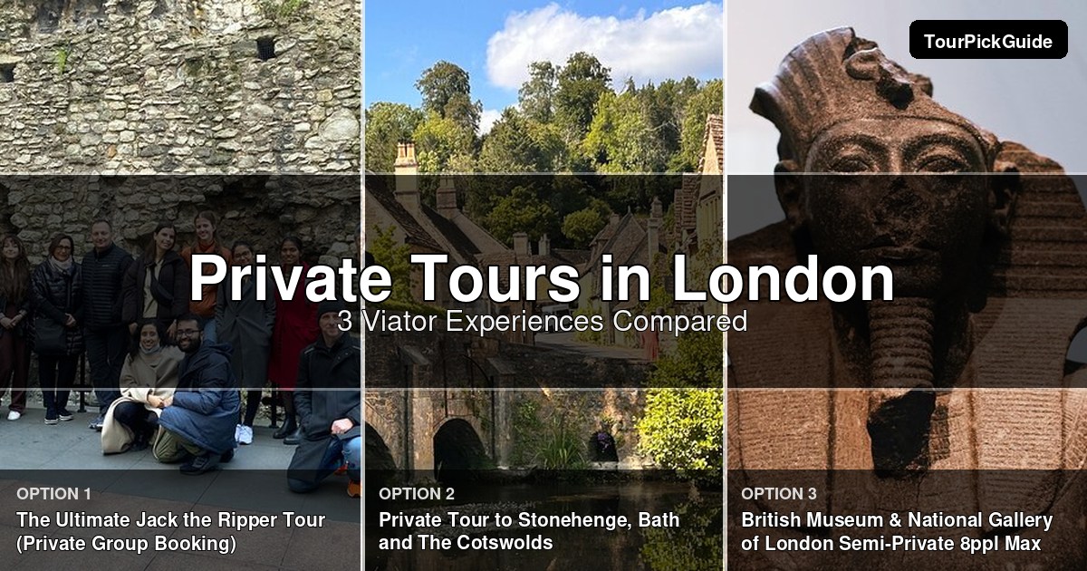 London private tours – three Viator experiences compared