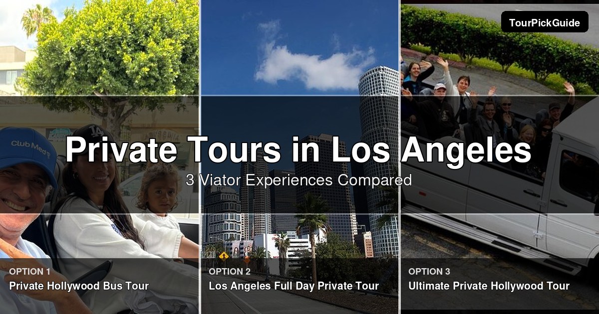 Los Angeles private tours – three Viator experiences compared