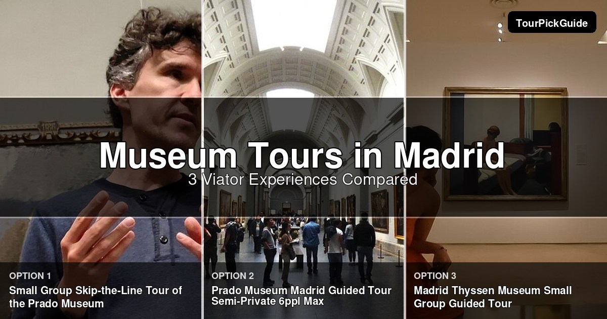 Madrid museum tours – three Viator experiences compared