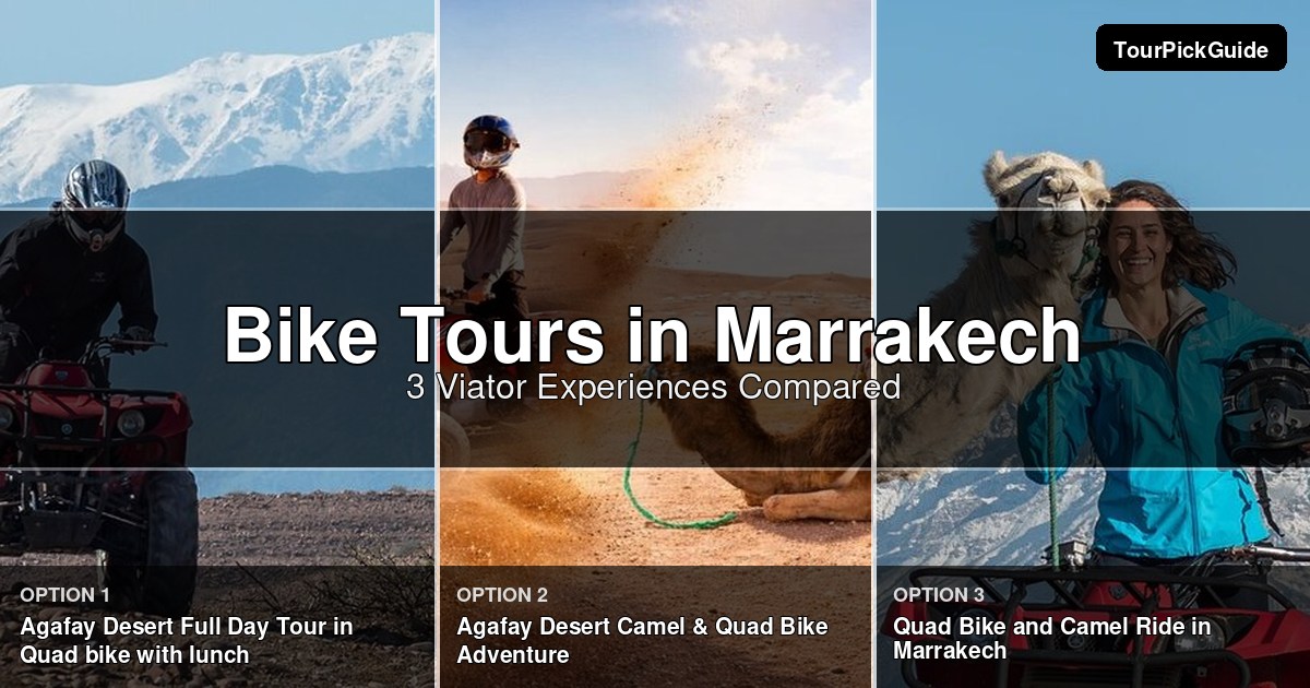 Marrakech bike tours – three Viator experiences compared