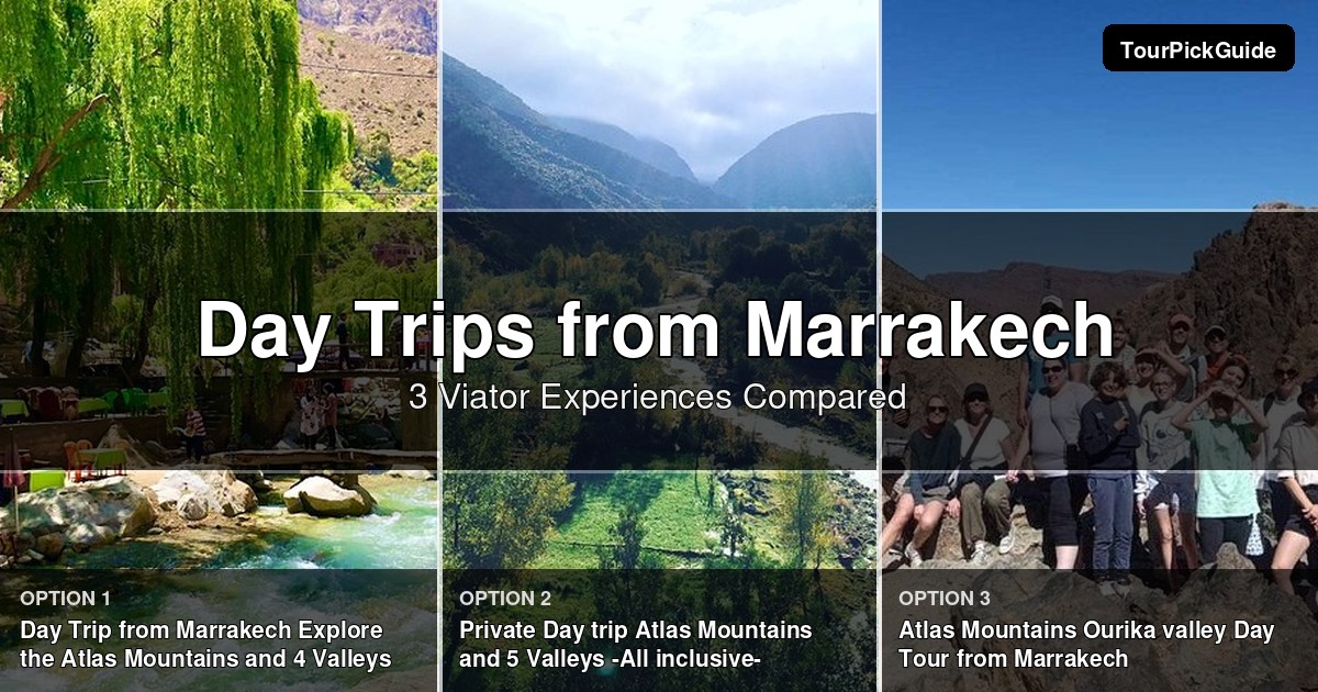 Marrakech day trips – three Viator experiences compared