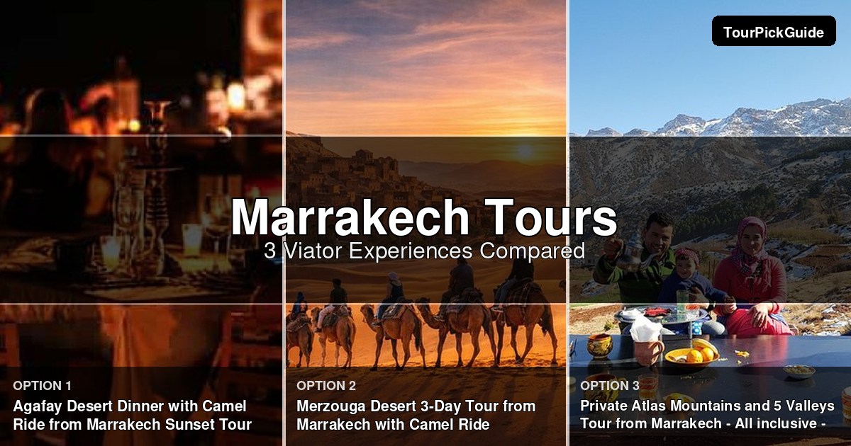 Marrakech tours – three Viator experiences compared