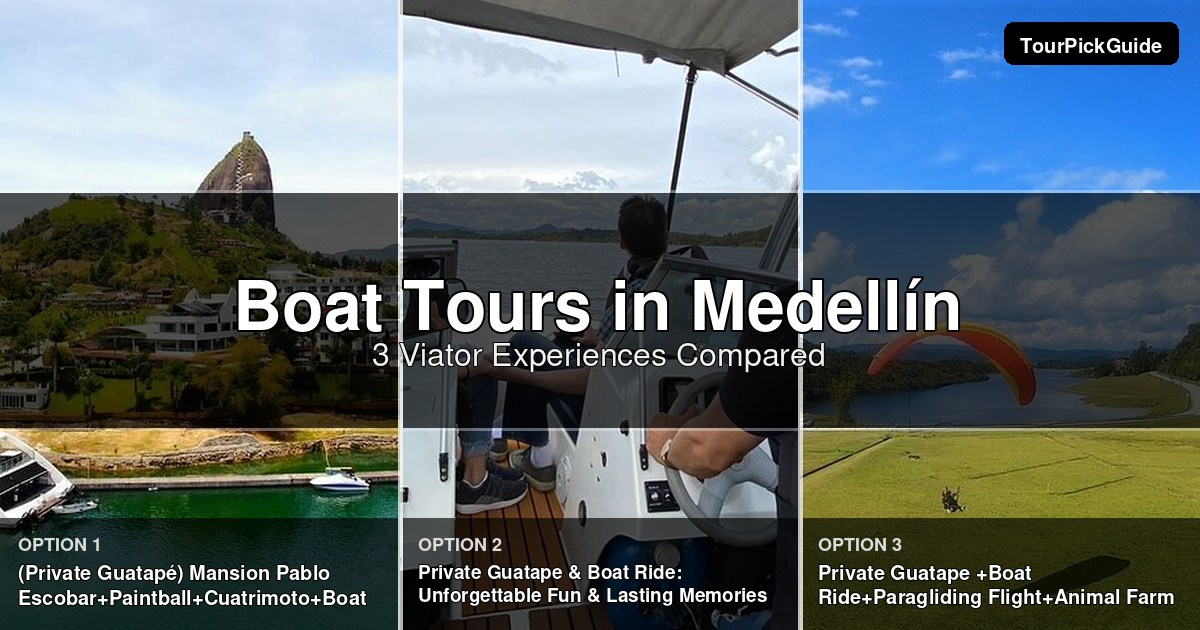 Medellín boat tours – three Viator experiences compared