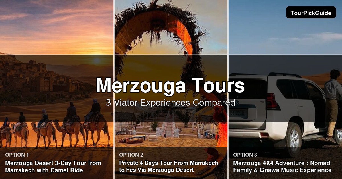 Merzouga tours – three Viator experiences compared