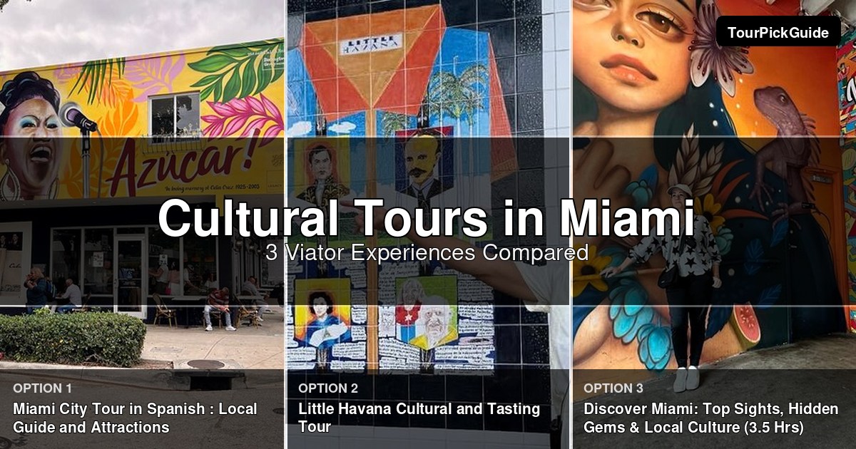 Miami cultural tours – three Viator experiences compared