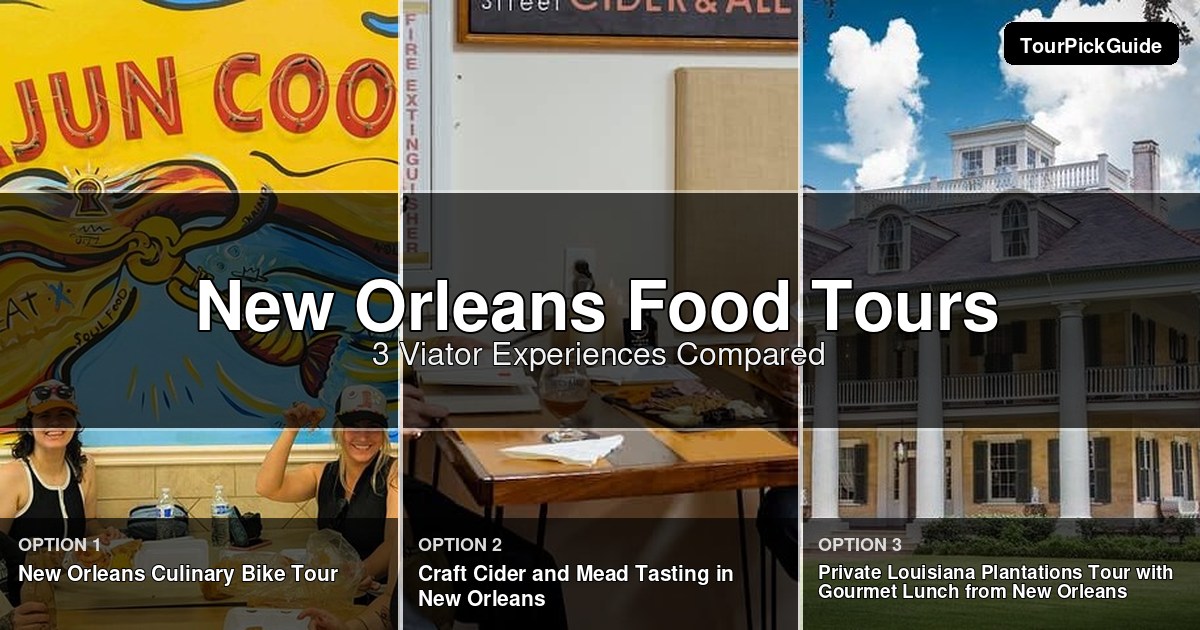 New Orleans food tours – three Viator experiences compared