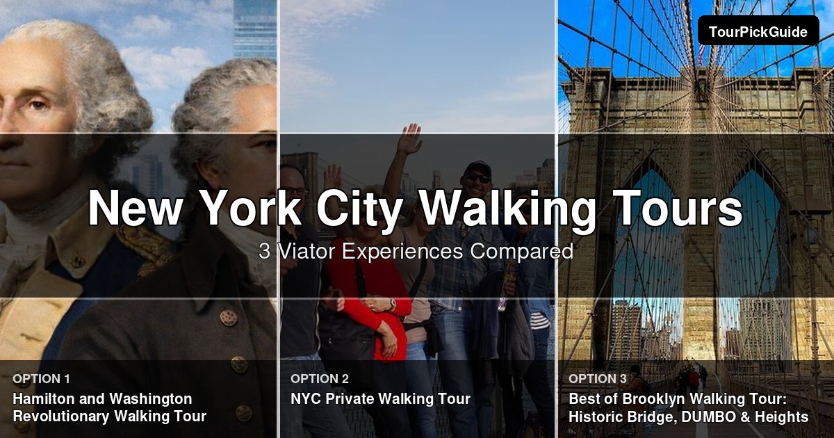 New York City walking tours – three Viator experiences compared