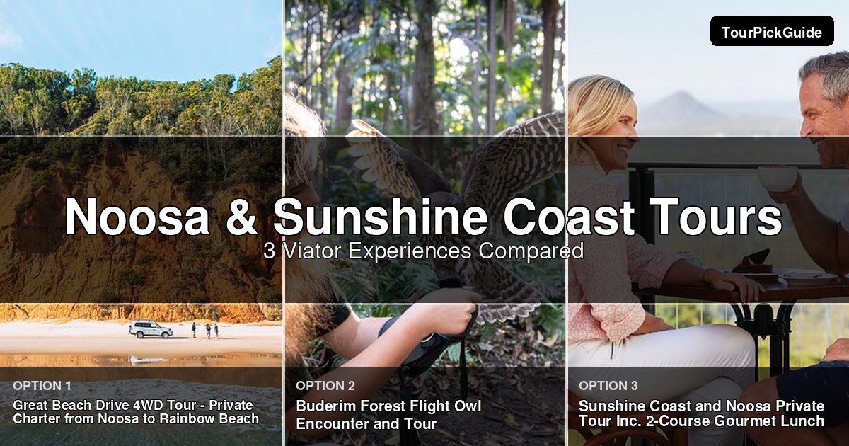 Noosa & Sunshine Coast tours – three Viator experiences compared