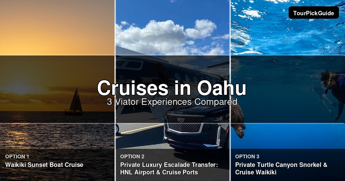 Oahu cruises – three Viator experiences compared