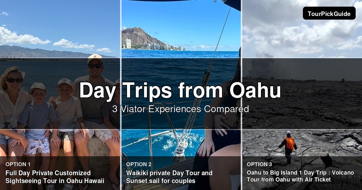 Oahu day trips – three Viator experiences compared
