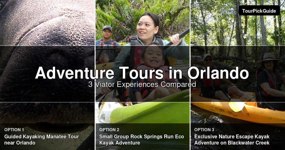Orlando adventure tours – three Viator experiences compared