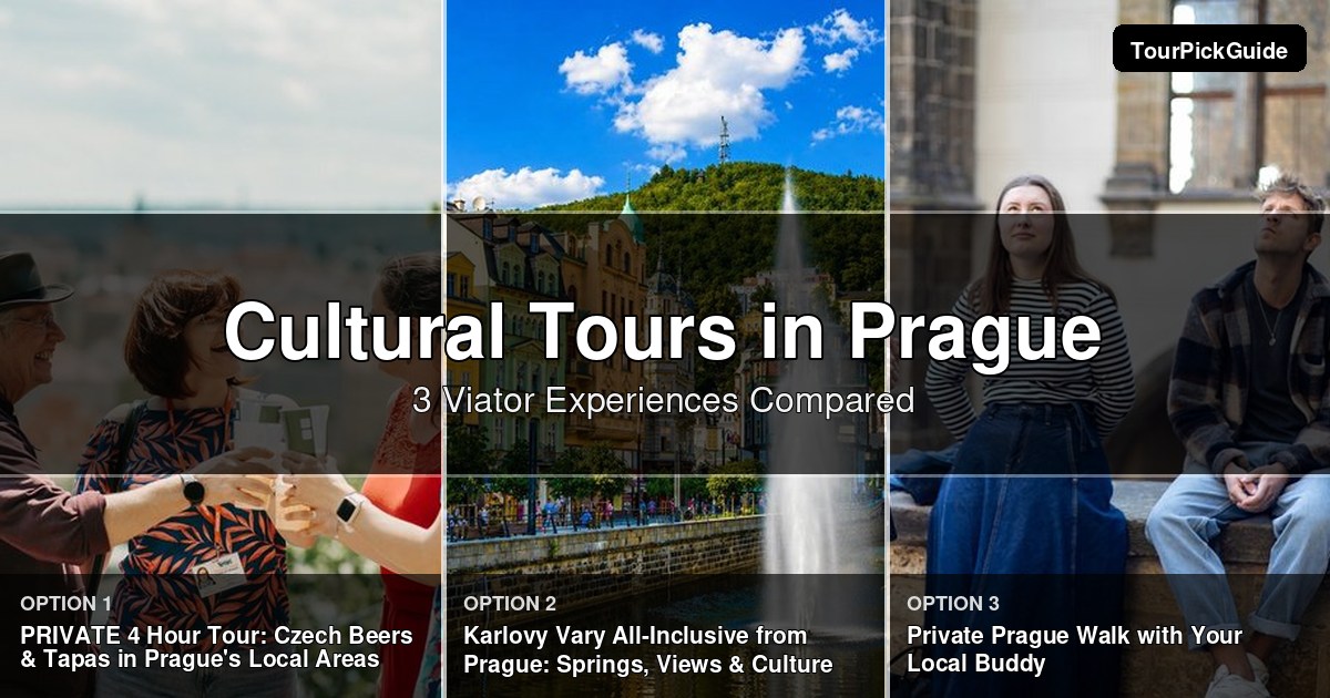 Prague cultural tours – three Viator experiences compared