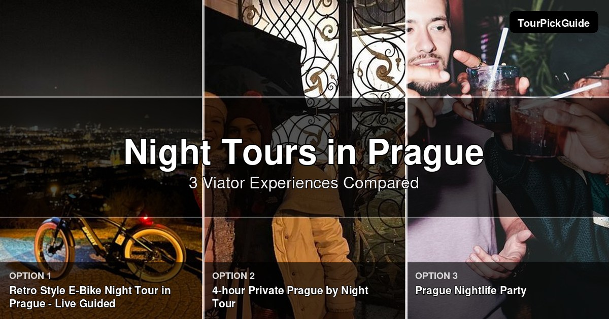 Prague night tours – three Viator experiences compared
