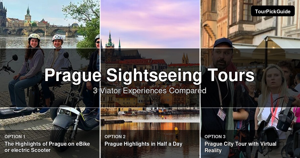 Prague sightseeing tours – three Viator experiences compared