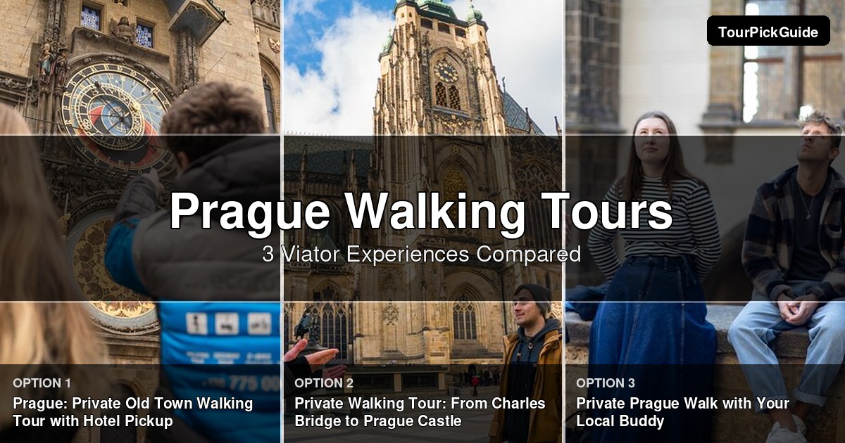 Prague walking tours – three Viator experiences compared