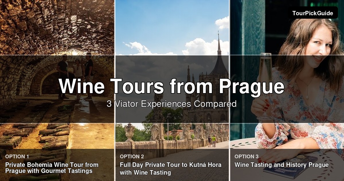 Prague wine tours – three Viator experiences compared