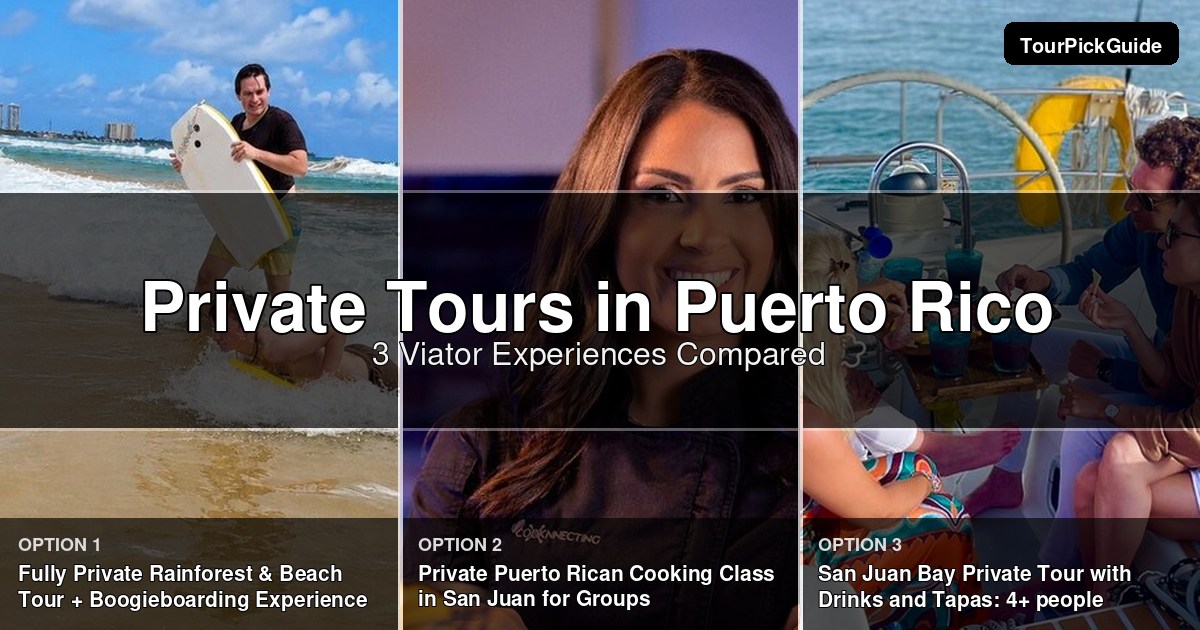 Puerto Rico private tours – three Viator experiences compared