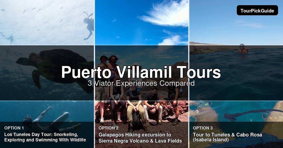 Puerto Villamil tours – three Viator experiences compared