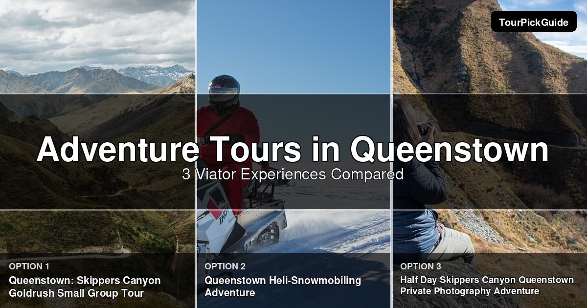 Queenstown adventure tours – three Viator experiences compared