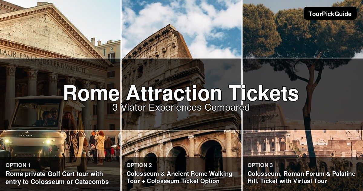Rome attraction tickets – three Viator experiences compared