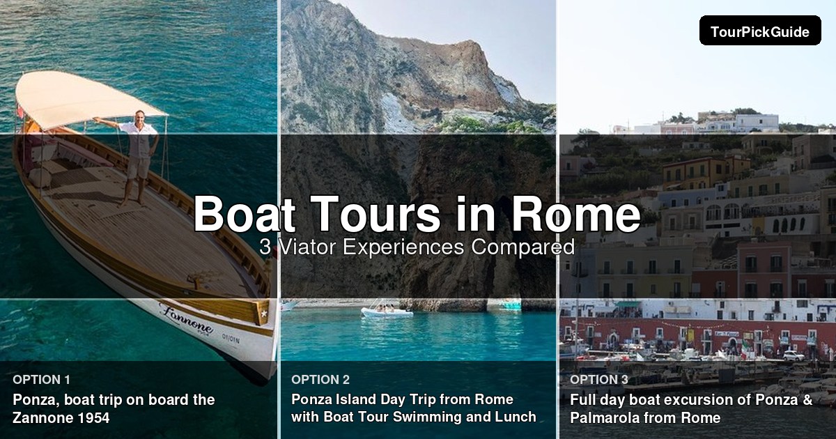 Rome boat tours – three Viator experiences compared