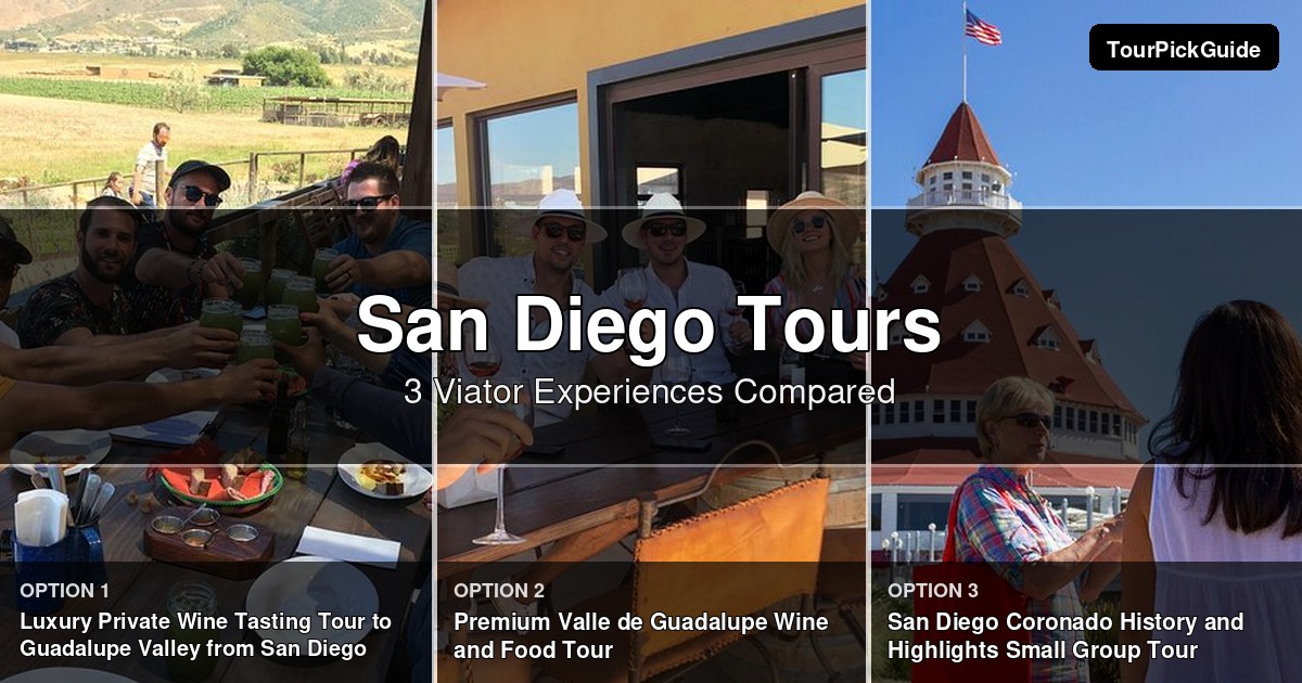 San Diego tours – three Viator experiences compared
