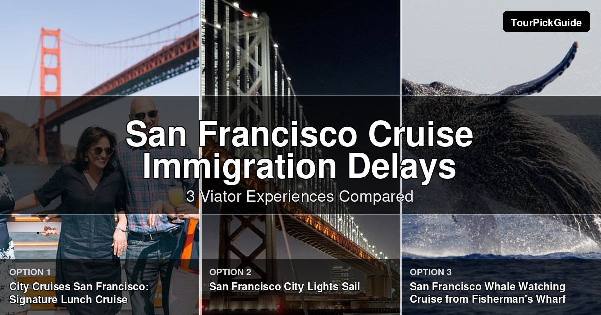 san francisco cruise immigration delays – three Viator experiences compared