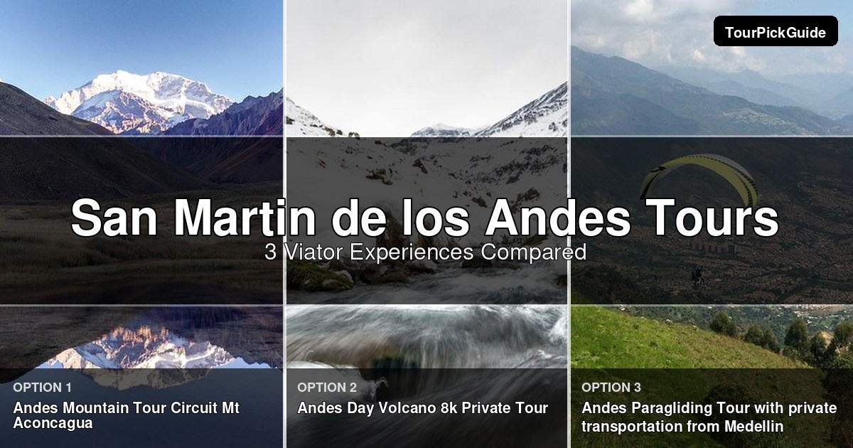 San Martin de los Andes tours – three Viator experiences compared