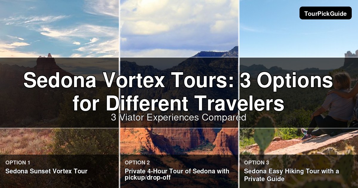 sedona vortex tours – three Viator experiences compared