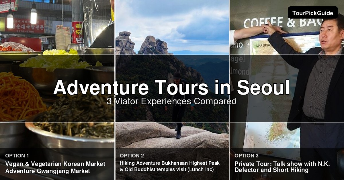 Seoul adventure tours – three Viator experiences compared