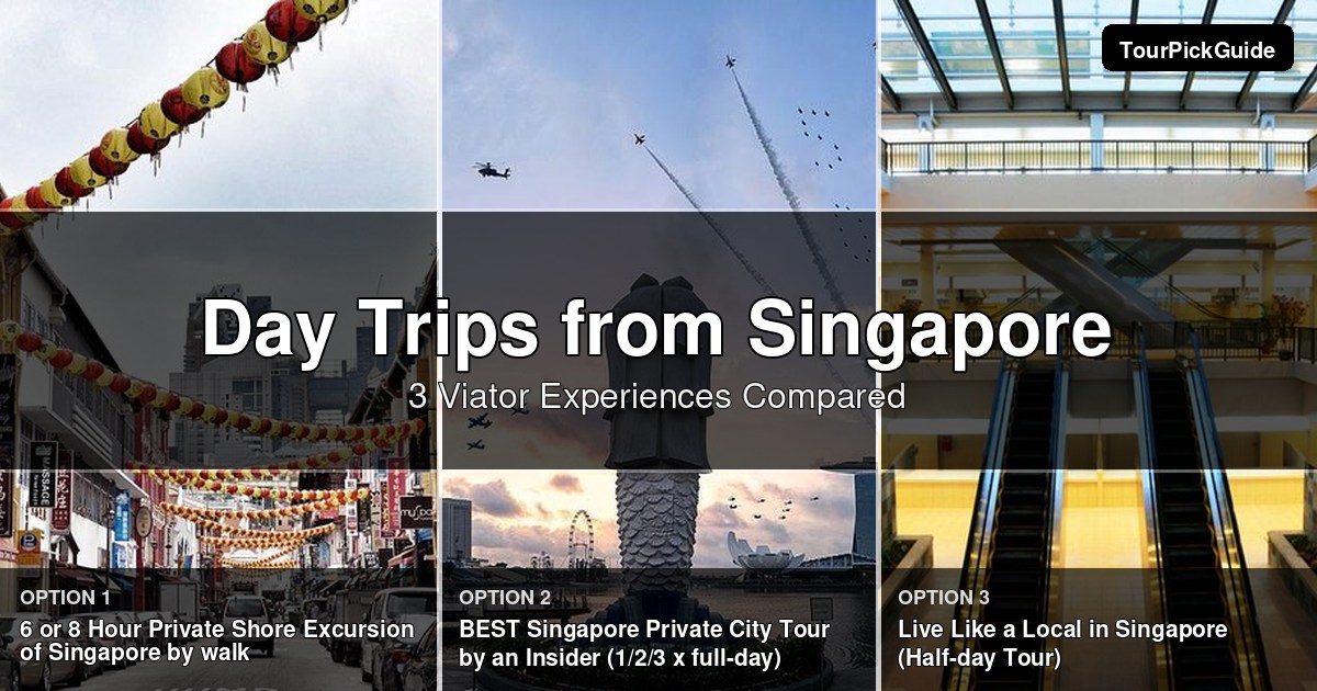 Singapore day trips – three Viator experiences compared