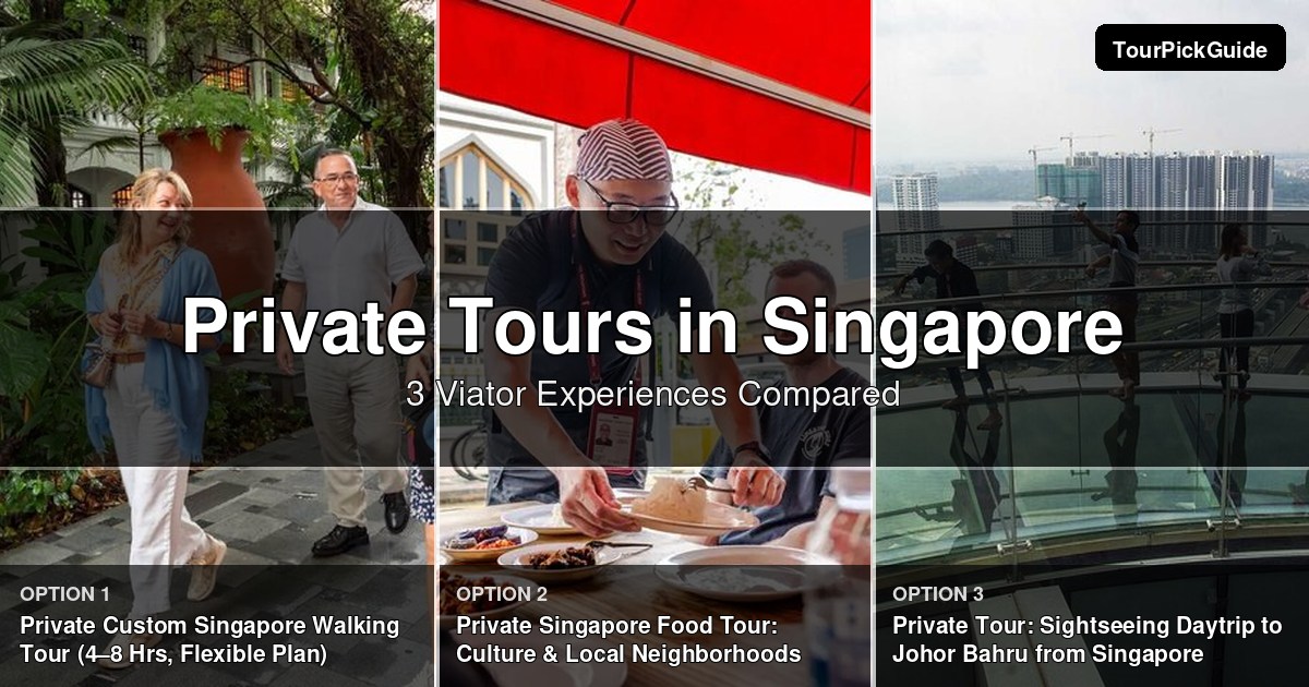 Singapore private tours – three Viator experiences compared