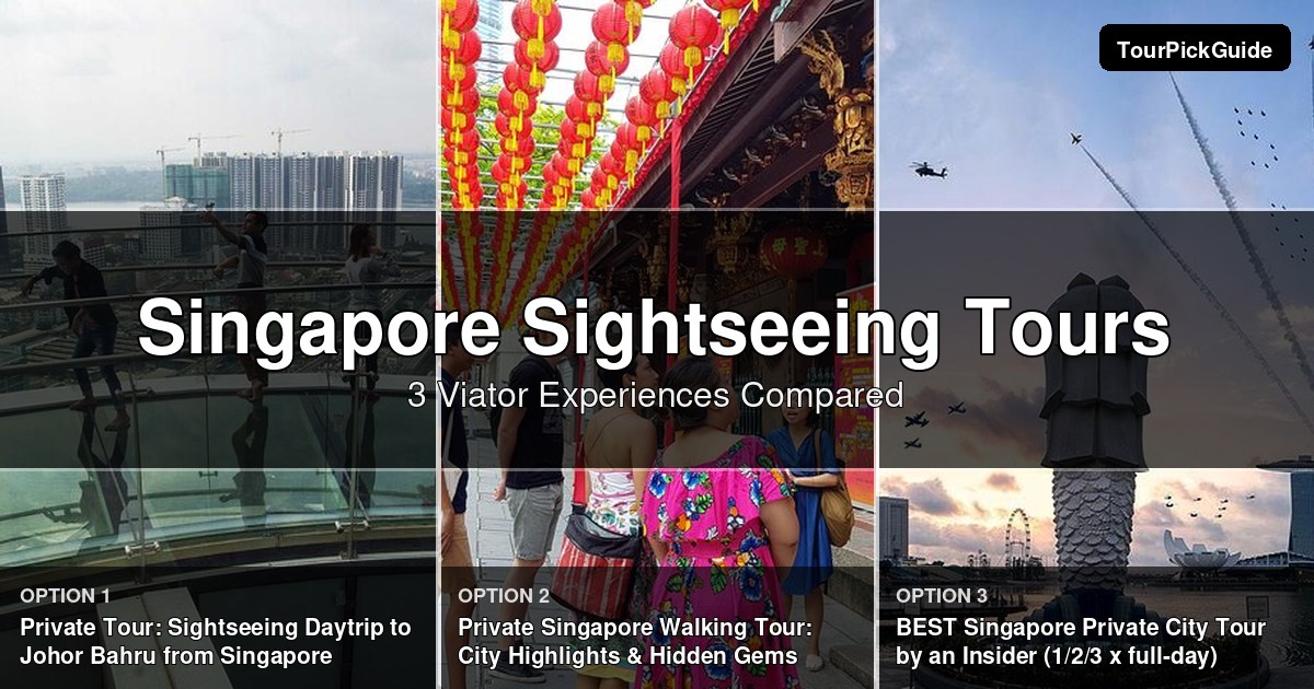Singapore sightseeing tours – three Viator experiences compared
