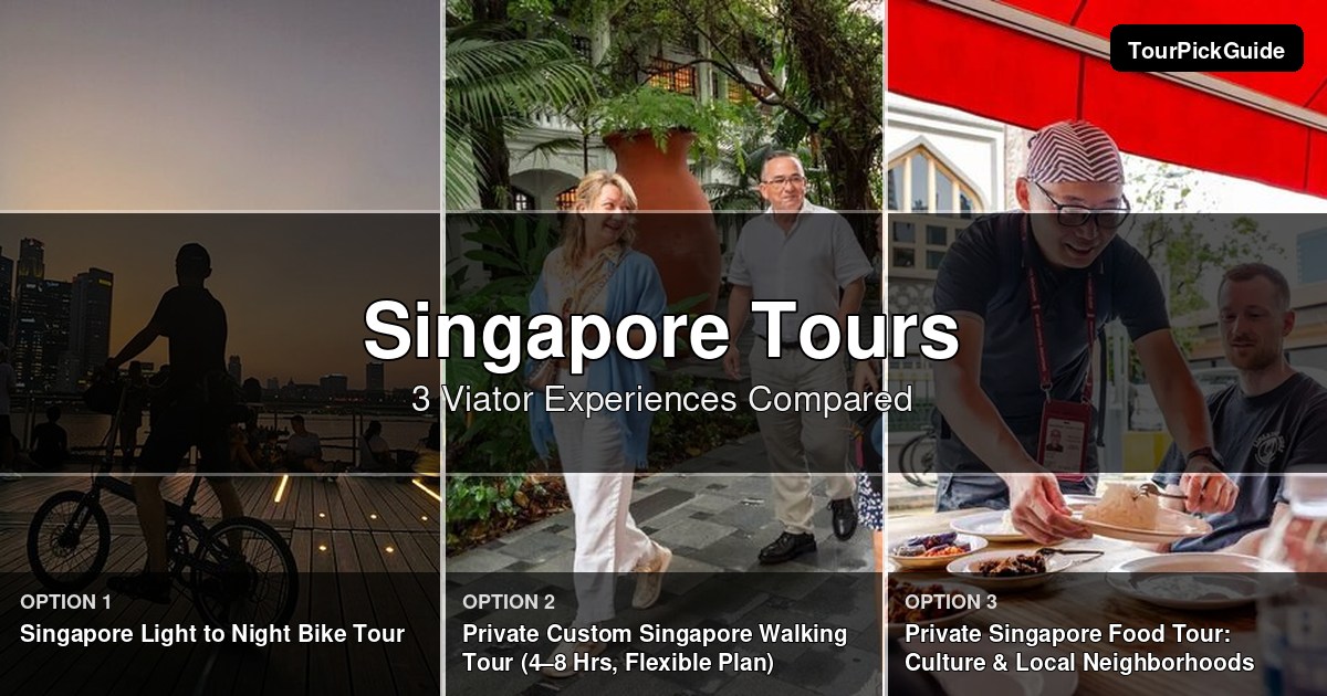 Singapore tours – three Viator experiences compared