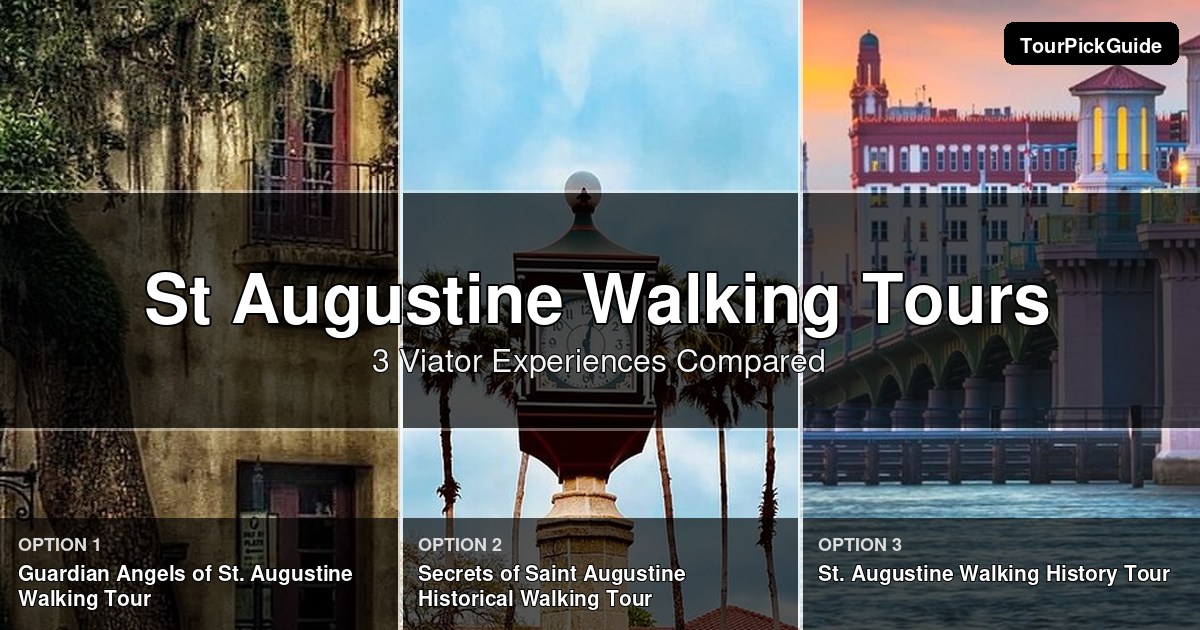 St Augustine walking tours – three Viator experiences compared