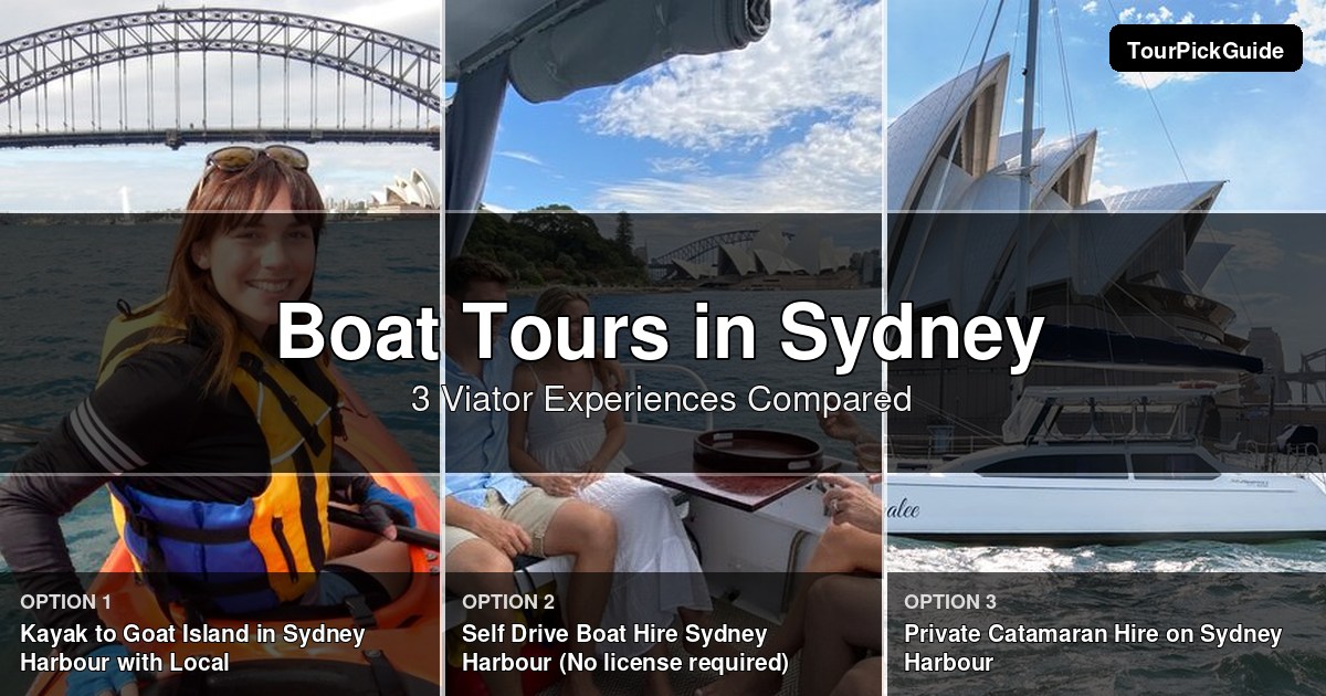 Sydney boat tours – three Viator experiences compared