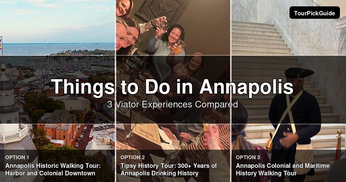 things to do in Annapolis – three Viator experiences compared