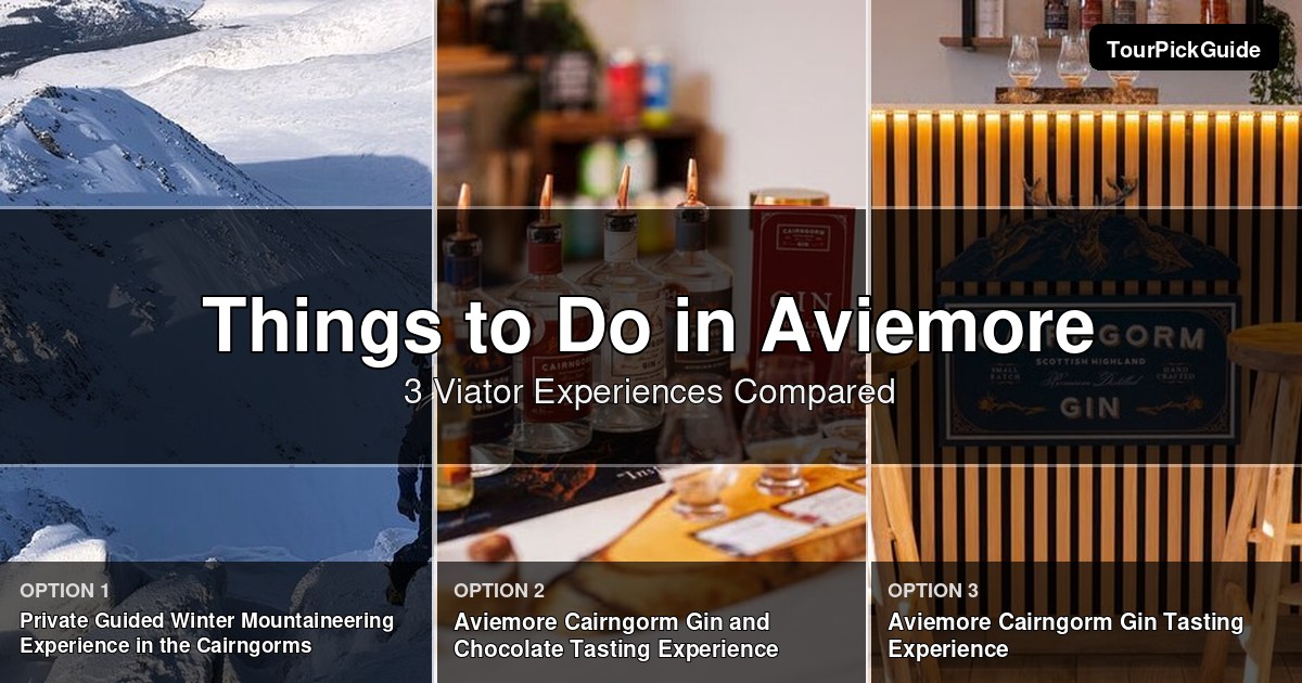 things to do in Aviemore – three Viator experiences compared