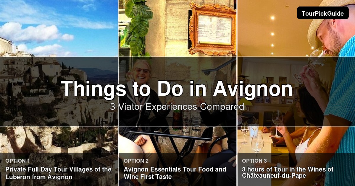 things to do in Avignon – three Viator experiences compared
