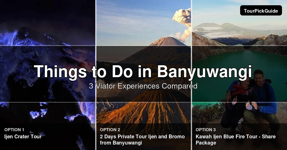 things to do in Banyuwangi – three Viator experiences compared