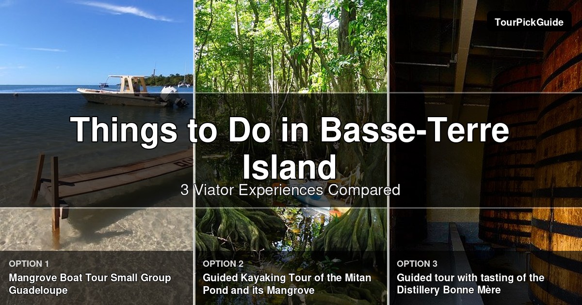 things to do in Basse-Terre Island – three Viator experiences compared