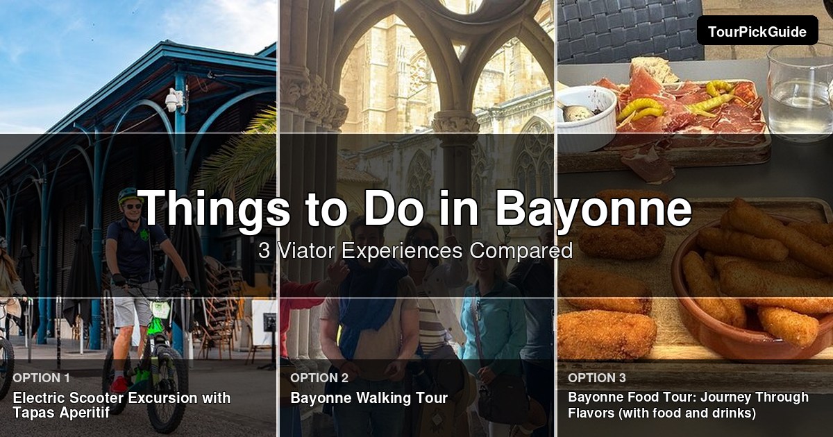 things to do in Bayonne – three Viator experiences compared
