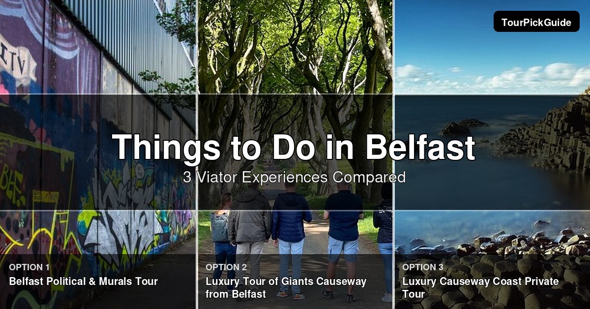 things to do in Belfast – three Viator experiences compared